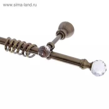 Карниз d=2 см, длина 320 см, цвет старое золото