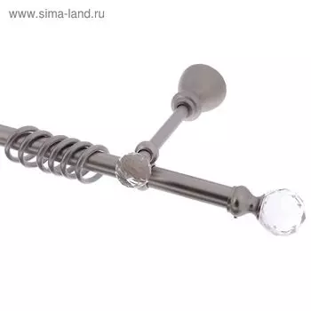 Карниз d=2 см, длина 320 см, цвет сатин