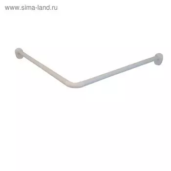 Карниз для ванной угловой, 80 х 80 см, цвет белый