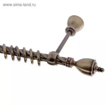 Карниз «Гамма», 240 см, d=2 см, цвет старое золото