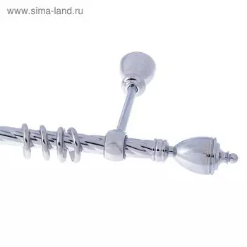 Карниз «Гамма», 340 см, d=2 см, цвет серебро