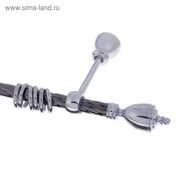 Карниз «Гамма», ширина 340 см, d=2 см, цвет титан