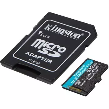 Карта памяти microSDXC Kingston 512GB SDCG3/512GB Canvas Go! Plus + adapter