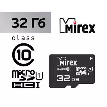 Карта памяти Mirex microSD, 32 Гб, SDHC, UHS-I, класс 10