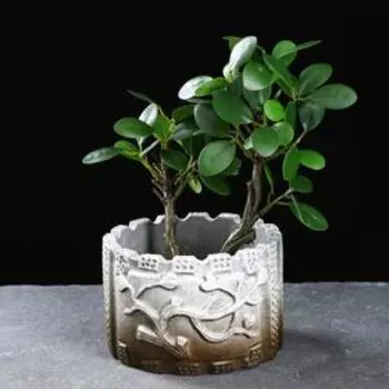 Кашпо "Дерево с сердечками" 12*8см
