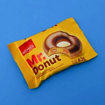 Кекс Mr.Donut с карамельной начинкой, 43 г