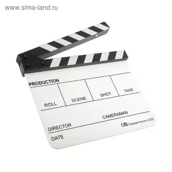 Кинохлопушка Clapperboard 03, цвет белый