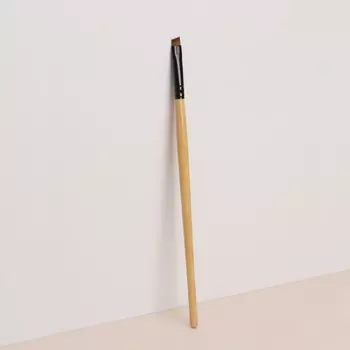 Кисть для макияжа, скошенная, 18 (± 1) см, бежевая