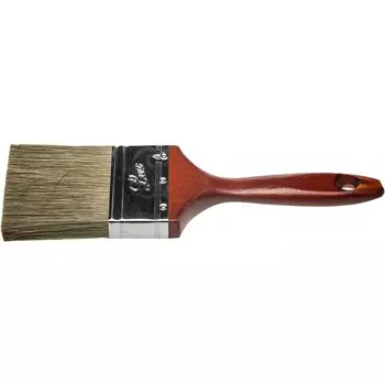 Кисть плоская STAYER LASUR-LUX 01051-075, смешанная щетина, деревянная ручка, 75 мм