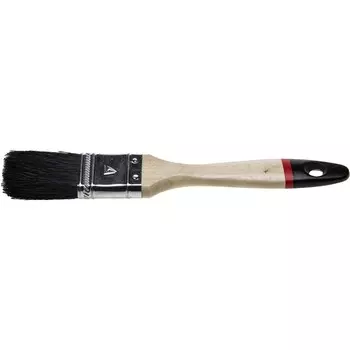 Кисть плоская STAYER UNIVERSAL 01022-020, натуральная щетина, деревянная ручка, 20 мм