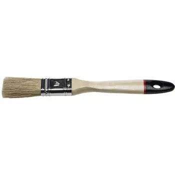 Кисть плоская STAYER UNIVERSAL-EURO 0102-020, натуральная щетина, деревянная ручка, 20 мм