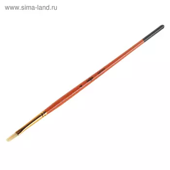 Кисть щетина, плоская №4, "Гамма"