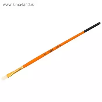 Кисть щетина, плоская №6, "Гамма"