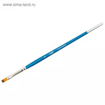 Кисть синтетика, плоская №5, "Гамма"