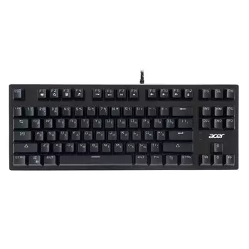 Клавиатура Acer OKW126 механическая черный USB for gamer LED (ZL.KBDEE.00G)
