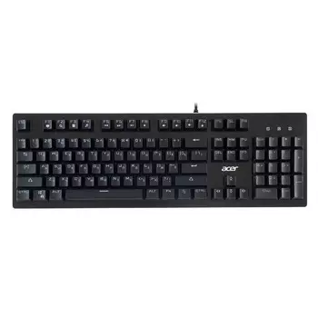 Клавиатура Acer OKW127 механическая черный USB for gamer LED (ZL.KBDEE.00H)