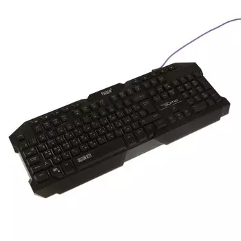 Клавиатура Qumo Fallen 2 K56, мембранная, игровая, проводная, 114 клавиш, USB, черная