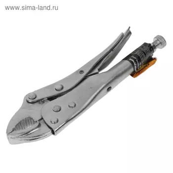Клещи зажимные Sparta, 180 мм, полукруглый захват