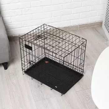 Клетка для собак 51 х 35 х 41 см, голубая