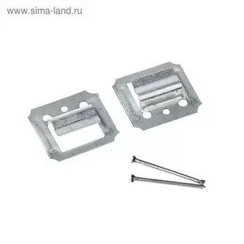Кляймер ЛОМ, №3,5, оцинкованный, с гвоздями, 100 шт