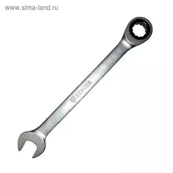 Ключ комбинированный BERGER BG1104, трещоточный, 17мм