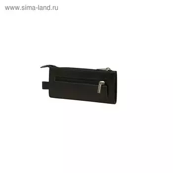 Ключница на молнии, длина 14 см, цвет чёрный