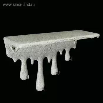 Ключница-полка "Капли" (микс) 40 12 25 см