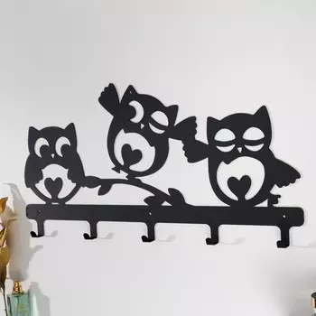 Ключница "Совы 3" 58х30х2,5 см