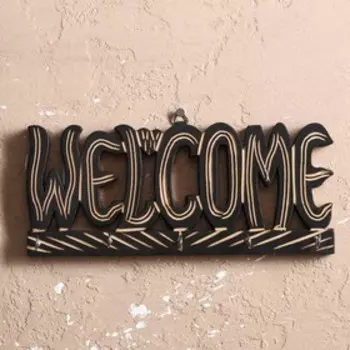 Ключница "WELCOME" МДФ 31х9,5х3,5 см