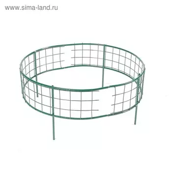 Клумба оцинкованная, 377070 см, зелёная, «Решётка»