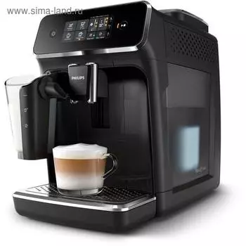 Кофемашина Philips EP2231/40, автоматическая, 1500 Вт, 1.8/0.26 л, чёрная
