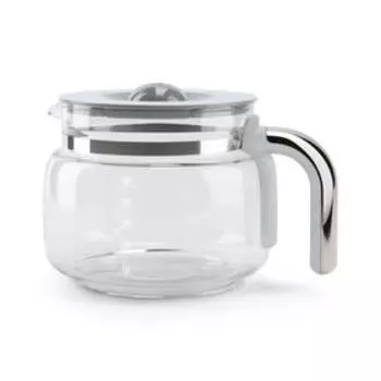 Кофеварка Smeg DCF02SSEU, капельная, 1050 Вт, 1.4 л, 10 чашек, серебристая
