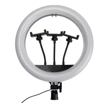 Кольцевая лампа Ritmix RRL-360, 36 см, USB, 3 цвета, 192 светодиода, пульт, держатель