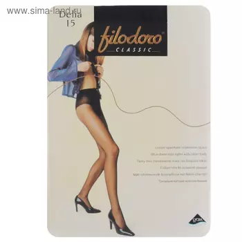 Колготки женские Filodoro Delia, 15 den, размер 3, цвет nero