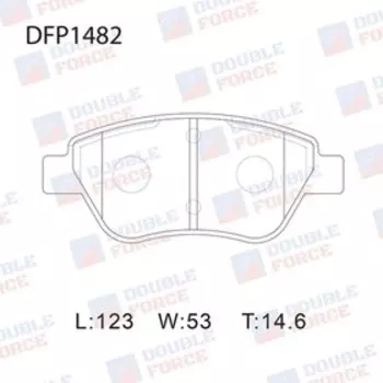 Колодки тормозные дисковые Double Force DFP1482