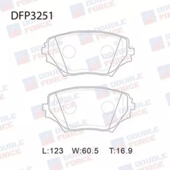Колодки тормозные дисковые Double Force DFP3251