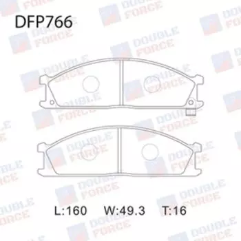 Колодки тормозные дисковые Double Force DFP766