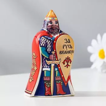 Колокольчик сувенирный «Фигурка: Богатырь», керамика