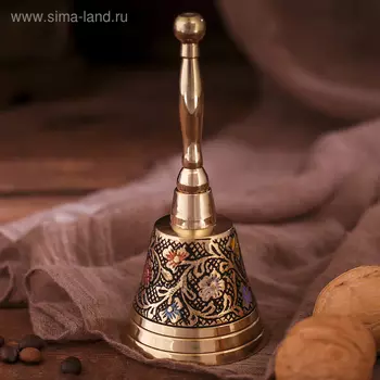 Колокольчик «Цветочные узоры», 5.55.512.5 см, латунь