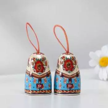 Колокольчик матрешка малая, лошадка, 5 см