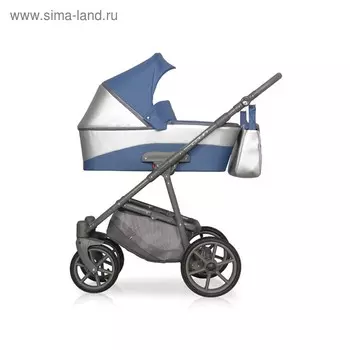 Коляска 2 в 1 Riko Colin, цвет серый, голубой