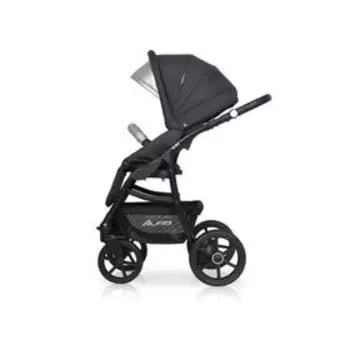 Коляска 3 в 1 Riko Alfa Ecco, цвет графит, серый