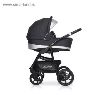 Коляска 3 в 1 Riko Alfa Ecco, цвет графит, серый
