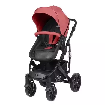 Коляска трансформер Sweet Baby Comfort, цвет black red
