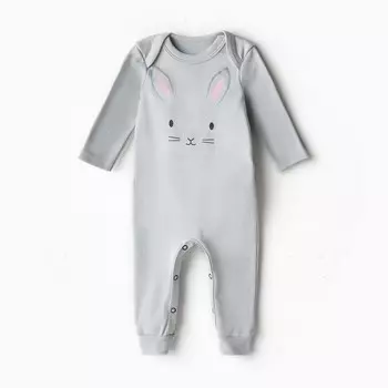Комбинезон Крошка Я Baby Bunny, рост 74-80, серый