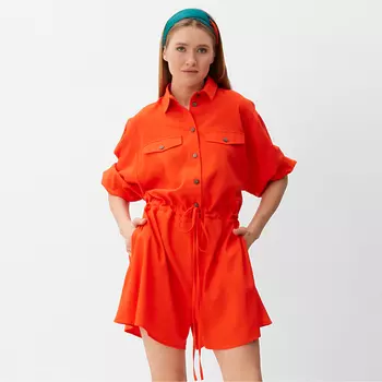 Комбинезон женский Minaku: Casual Collection, цвет абрикосовый, размер 46