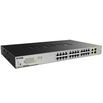 Коммутатор D-Link DGS-1026MP, неуправляемый, 24х10/100/1000BASE-T