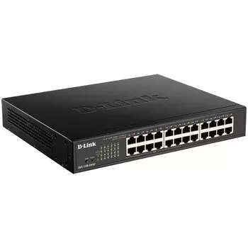 Коммутатор D-Link DGS-1100-24PV2/A 24G 12PoE+ 100W управляемый