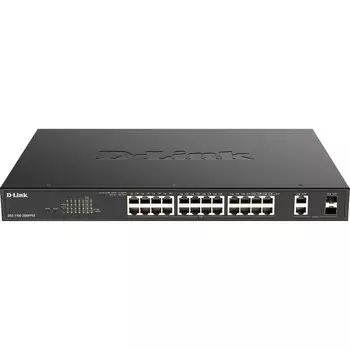 Коммутатор D-Link DGS-1100-26MPPV2/A3A 24G 2SFP 24PoE 90W управляемый