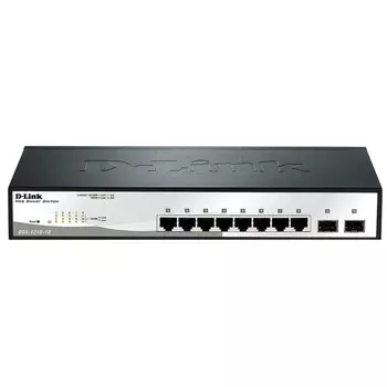 Коммутатор D-Link DGS-1210-10/F1A, настраиваемый, 8х10/100/1000BASE-T